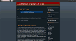Desktop Screenshot of idreamofgoingbacktobe.blogspot.com