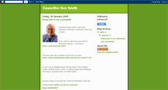 Desktop Screenshot of councillorkensmith.blogspot.com