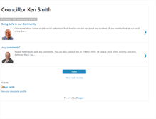 Tablet Screenshot of councillorkensmith.blogspot.com