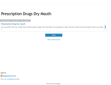 Tablet Screenshot of prescription-drugs-dry-mouth.blogspot.com