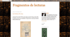 Desktop Screenshot of fragmentosdelecturas.blogspot.com