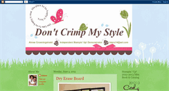 Desktop Screenshot of dontcrimpmystyle.blogspot.com