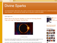 Tablet Screenshot of divinesparks.blogspot.com