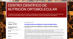 Desktop Screenshot of centro-nutricion-ortomolecular.blogspot.com