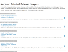 Tablet Screenshot of mdcriminaldefense.blogspot.com