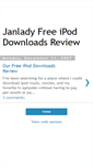 Mobile Screenshot of janladyfreeipoddownloadsreview.blogspot.com