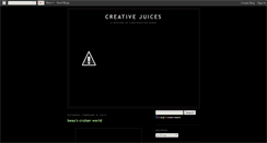 Desktop Screenshot of creativejuicesblog.blogspot.com