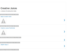 Tablet Screenshot of creativejuicesblog.blogspot.com