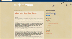 Desktop Screenshot of mirjam2000.blogspot.com