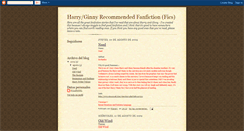 Desktop Screenshot of harryginnyrecs.blogspot.com