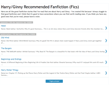 Tablet Screenshot of harryginnyrecs.blogspot.com
