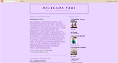 Desktop Screenshot of delicadafabi.blogspot.com