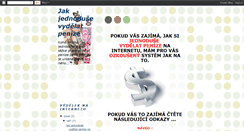 Desktop Screenshot of jakjednodusevydelatnainternetu.blogspot.com