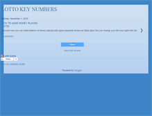 Tablet Screenshot of lottokeys.blogspot.com
