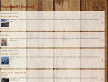 Tablet Screenshot of abundantlyblessedmom.blogspot.com