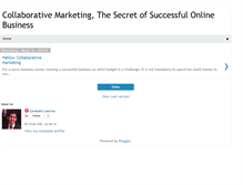 Tablet Screenshot of collaborativemarketing.blogspot.com