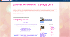 Desktop Screenshot of comissaodeformaturaletras2011.blogspot.com