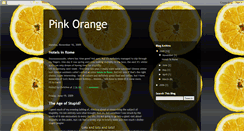 Desktop Screenshot of pink-orange.blogspot.com