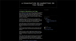Desktop Screenshot of marketingon-thefringe.blogspot.com