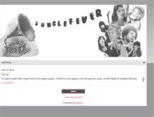 Tablet Screenshot of junglefevertheband.blogspot.com