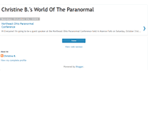 Tablet Screenshot of christinebsworldoftheparanormal.blogspot.com