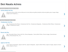 Tablet Screenshot of desimasalaactress.blogspot.com