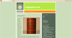 Desktop Screenshot of magicpitch.blogspot.com