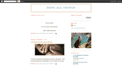 Desktop Screenshot of hopeallthings.blogspot.com