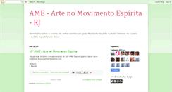 Desktop Screenshot of ame-artenomovimentoespirita-rj.blogspot.com