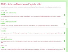 Tablet Screenshot of ame-artenomovimentoespirita-rj.blogspot.com