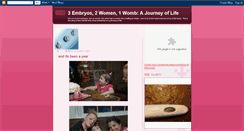 Desktop Screenshot of 3embryos2women1womb.blogspot.com