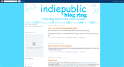 Desktop Screenshot of indiepublicblogring.blogspot.com