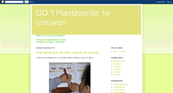 Desktop Screenshot of goplantzoentje1.blogspot.com