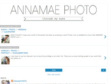 Tablet Screenshot of annamaephoto.blogspot.com