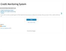 Tablet Screenshot of creditmonitoringsystem.blogspot.com