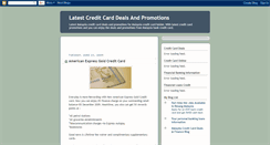 Desktop Screenshot of creditcardpromotions2u.blogspot.com