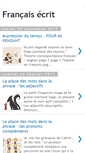 Mobile Screenshot of francais-ecrit.blogspot.com