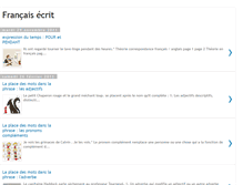 Tablet Screenshot of francais-ecrit.blogspot.com