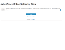 Tablet Screenshot of earnbyuploadingfiles.blogspot.com
