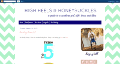 Desktop Screenshot of heelsandhoneysuckles.blogspot.com