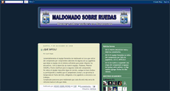 Desktop Screenshot of maldonadosobreruedas.blogspot.com