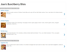 Tablet Screenshot of joansbunchberrybites.blogspot.com