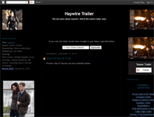 Tablet Screenshot of haywire-movie-trailer.blogspot.com