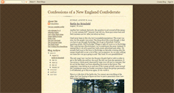 Desktop Screenshot of confessionsofaneconfederate.blogspot.com