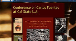 Desktop Screenshot of conferenceoncarlosfuentes.blogspot.com