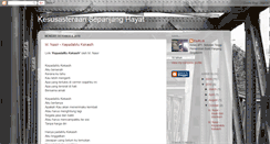 Desktop Screenshot of faris-sastera-melayu.blogspot.com
