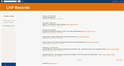 Desktop Screenshot of lhprecords.blogspot.com
