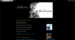 Desktop Screenshot of delirio-niilista.blogspot.com