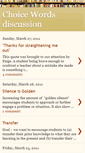 Mobile Screenshot of choicewordsbookdiscussion.blogspot.com
