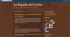 Desktop Screenshot of laespadadelcristo.blogspot.com